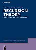 Chong, Chi-Tat; Yu, Liang — Recursion theory. Computational aspects of definability