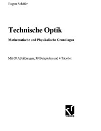 E. Schaefer — Technische Optik