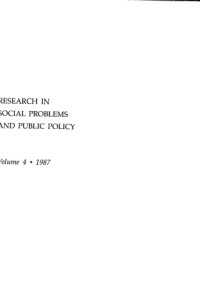 JoAnn L. Miller, Michael Lewis — Research in Social Problems and Public Policy, A Research Annual: Volume 4