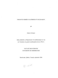 Jessica Lévesque — Produits fibrés d’algèbres et inclinaison [PhD thesis]