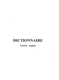 Museu Emile, Ukunda Andre, William Charles Chappell — Dictionnaire Otetela - Anglais