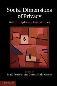 Beate Roessler, Dorota Mokrosinska — Social Dimensions Of Privacy: Interdisciplinary Perspectives