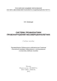 Беженцев А.А. — Система профилактики правонарушений несовершеннолетних