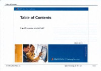 MathWorks, Inc. — Signal Processing with MATLAB