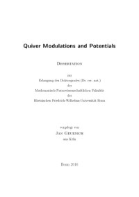 Jan Geuenich — Quiver Modulations and Potentials [PhD thesis]