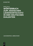 Heidi Stern — Wörterbuch zum jiddischen Lehnwortschatz in den deutschen Dialekten