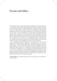 Giulio Ongaro — Peasants and Soldiers: The Management of the Venetian Military Structure in the Mainland Dominion Between the 16th and 17th Centuries