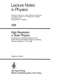 R. Mueller — High Resolution in Solar Physics