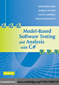 Jonathan Jacky; et al — Model-based software testing and analysis with C♯