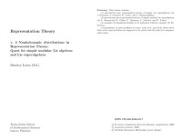 Dimitry Leites  (ed.) — Representation theory. Vol. 2. Nonholonomic distributions in representation theory. Quest for simple modular Lie algebras and Lie superalgebras