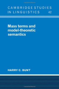 Harry C. Bunt — Mass terms and model-theoretic semantics
