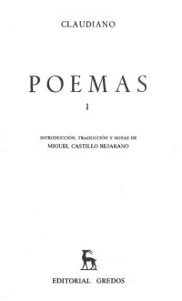 Claudiano — Poemas I