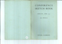 Joan Robinson — Conference sketch book, Moscow, April 1952