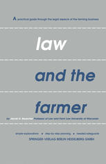 Jacob H. Beuscher (auth.) — Law and the Farmer