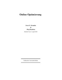 Sven O. Krumke, Jörg Rambau — Online Optimierung