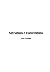 Anton Pannekoek — Marxismo e darwinismo