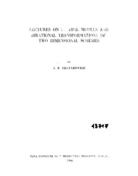 Igor Rostilavovich Shafarevich; Chidambaran Padmanabhan Ramanujam — Lectures on minimal models and birational transformations of two dimensional schemes