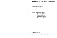 Habashi F — handbook of extractive metallurgy