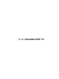 Al Dev (Alavoor Vasudevan)  — C-C++ Beautifier HOW-TO
