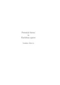 Yoshihiro Mizuta — Potential Theory in Euclidean Spaces