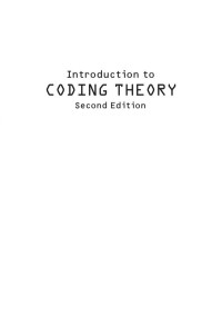 Jurgen Bierbrauer — Introduction to Coding Theory, Second Edition