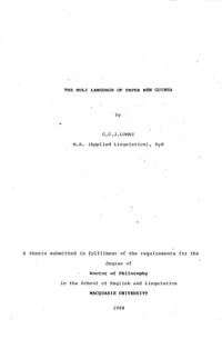 G. C. J. Lomas — The Huli language of Papua New Guinea