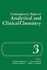 David Hercules — Contemporary Topics in Analytical and Clinical Chemistry volume 3