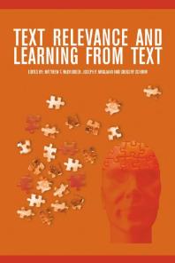 Matthew T. McCrudden; Joseph P. Magliano; Gregory Schraw — Text Relevance and Learning from Text