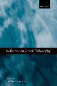 Charles, David — Definition in Greek Philosophy