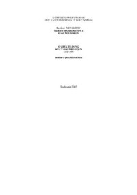 Mengliyev Baxtiyor, Bahriddinova Bashorat, Xoliyorov O‘ral. — O‘zbek tilining so‘z yasalishi o‘quv lug‘ati