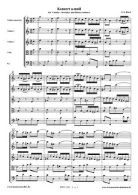 Бах И.С. — Коцерт для скрипки ля-минор, BWV1041