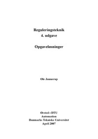 Ole Jannerup — Reguleringsteknik - Opgaveløsninger