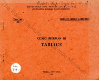  — Czolg Sherman III. Tablice