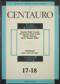 Biagio de Giovanni (editor) — Il Centauro. Rivista di filosofia e teoria politica. Tempo Eternità