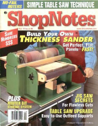  — Woodworking Shopnotes 086 - Build Your Own Thickness Sander