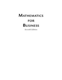 Gary Bronson PhD, Richard Bronson PhD, Maureen Kieff — Mathematics for Business