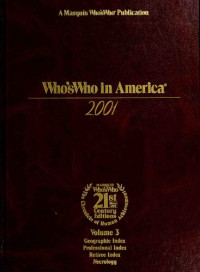 Maurice Brooks; Paul Zema; Alison McGowan; Deanna Richmond; Josh Samber; Lorena Soriano — Who's Who in America 2001