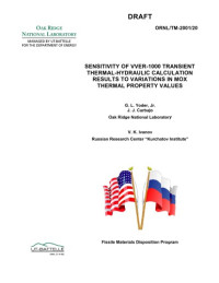  — Sensitivity of VVER-100 Transient Calculations to Variations in MOX Thermal Props