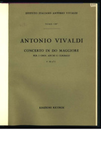 Antonio Vivaldi — Concerto in do maggiore