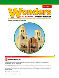  — Wonders: California Content Reader Grade 4