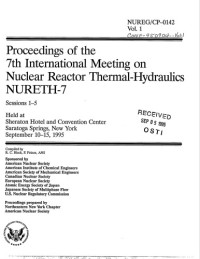  — Nuclear Reactor Thermal-Hydraulics Vol 1 [7th Intl Meeting]