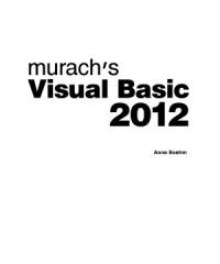 Anne Boehm — Murach's Visual Basic 2012