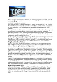  — Top 10 Negotiation Stories of 2012
