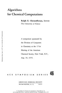Ralph E. Christoffersen — Algorithms for Chemical Computations
