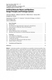 Vincenzo Balzani, Alberto Credi, Belen Ferrer, Serena Silvi (auth.), T. Ross Kelly (eds.) — Molecular Machines