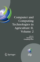 J. Pucheta, D. Patiño, B. Kuchen (auth.), Daoliang Li, Chunjiang Zhao (eds.) — Computer and Computing Technologies in Agriculture II, Volume 2: The Second IFIP International Conference on Computer and Computing Technologies in Agriculture (CCTA2008), October 18-20, 2008, Beijing, China