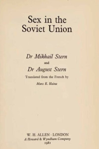 Mikhail Shtern, August Stern — Sex in the Soviet Union