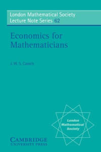 J. W. S. Cassels — Economics for Mathematicians