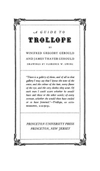 Winifred Gregory Gerould; James Thayer Gerould — Guide to Trollope