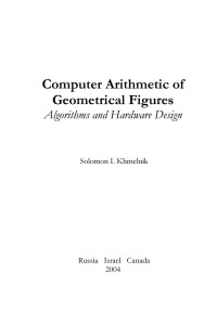 Solomon I. Khmelnik — Computer Arithmetic of Geometrical Figures